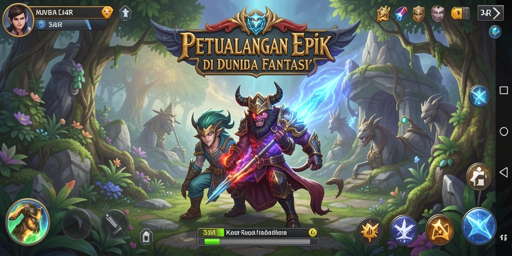 Screenshot gameplay 34R menampilkan aksi petualangan yang mendebarkan.