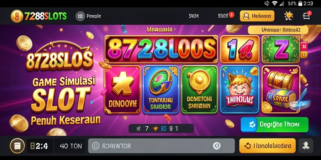Screenshot utama 8728SLOTS menampilkan grafik gameplay yang menarik dan penuh warna.