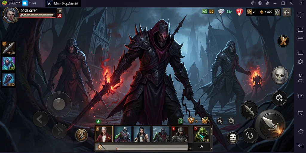 Screenshot gameplay 92GLORY yang menegangkan dan menyeramkan.