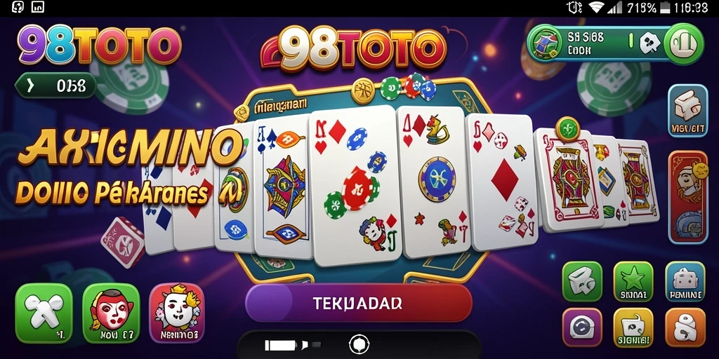 Tampilan seru gameplay Domino 98TOTO yang menghibur.