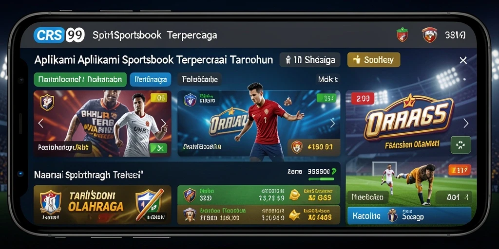 Tangkapan layar dari gameplay <strong>CRS99</strong> yang menampilkan berbagai pilihan taruhan olahraga.