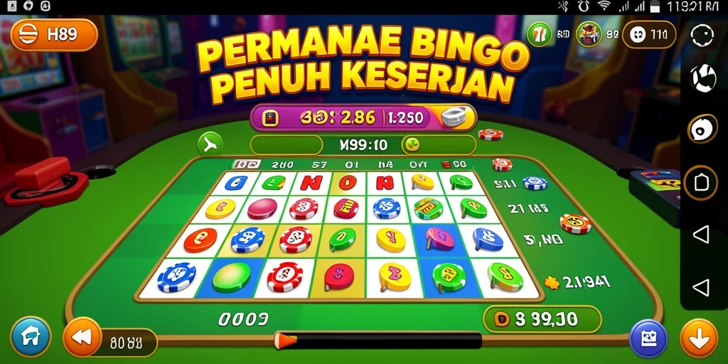 Tampilan menarik dari permainan Bingo H89 yang menyenangkan.