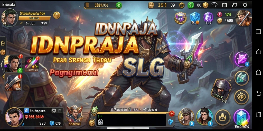 Menampilkan grafis menarik dan gameplay strategis dari IDNRAJA.