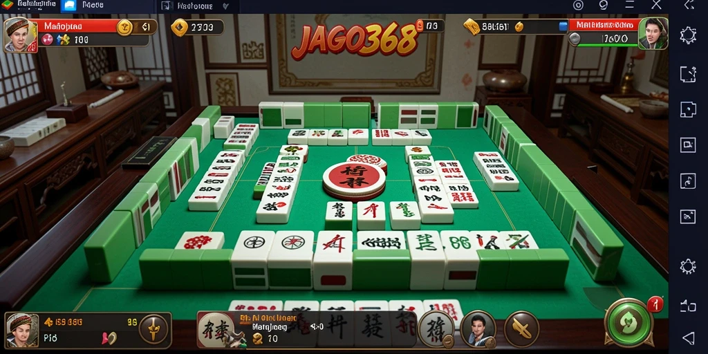 Tampilan seru dari gameplay Mahjong JAGO368 dengan grafis yang menarik.
