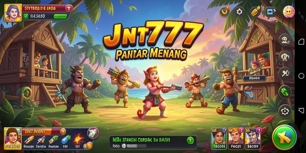 Tampilan gameplay menarik dari JNT777 menunjukkan strategi yang menegangkan.