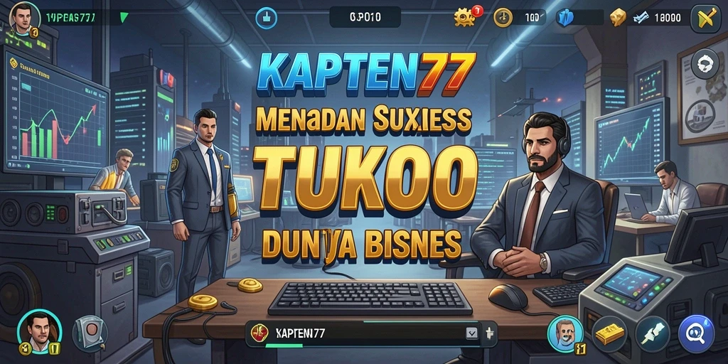Screenshot gameplay menampilkan momen seru dalam membangun bisnis di KAPTEN77.