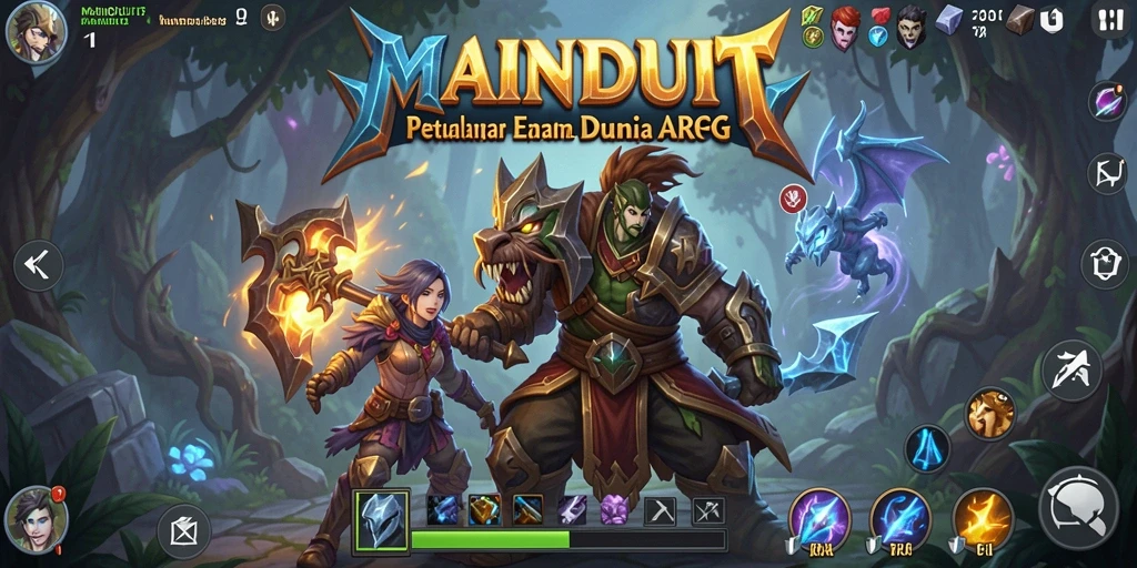 Screenshot gameplay MAINDUIT menampilkan aksi seru di dunia ARPG.