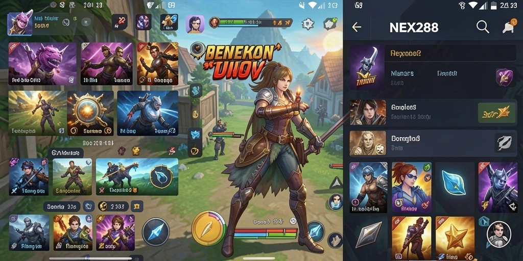 Tampilan antarmuka pengguna yang intuitif dari NEX288.