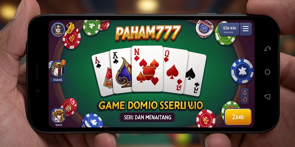 Tampilan permainan Domino yang menarik dan interaktif di PAHAM777.