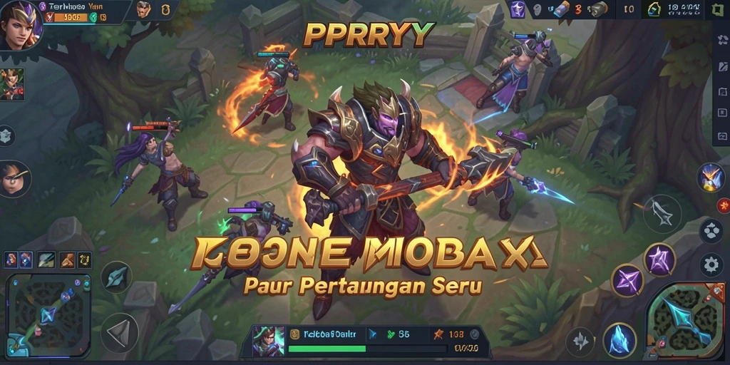 Tangkapan layar PPRRYY menampilkan aksi pertempuran tim yang mendebarkan.