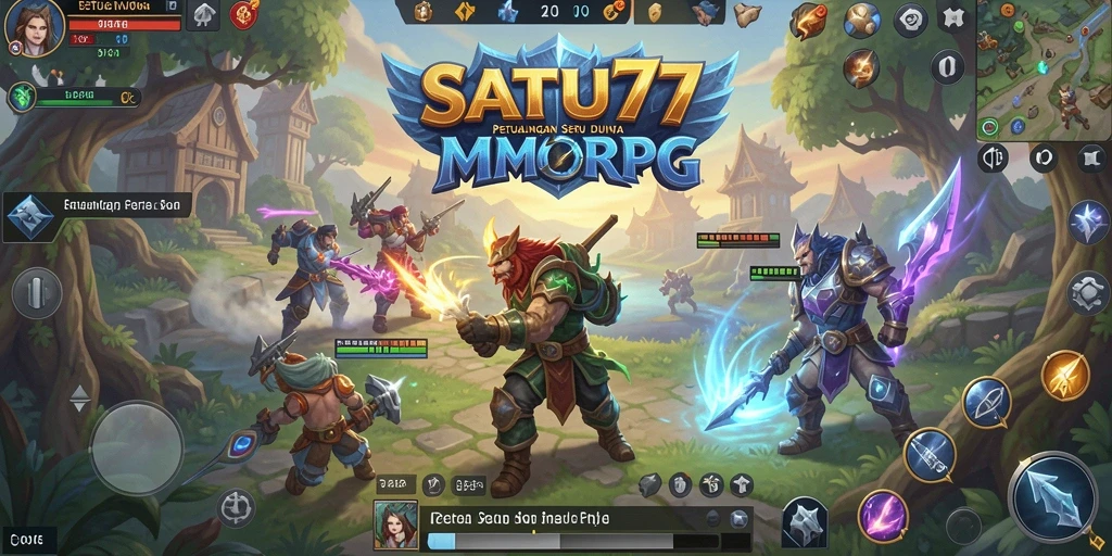 Gameplay menarik SATU77 dalam dunia MMORPG yang luas.
