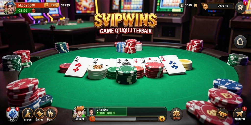 Tampilan menarik dari gameplay QiuQiu di SVIPWINS.