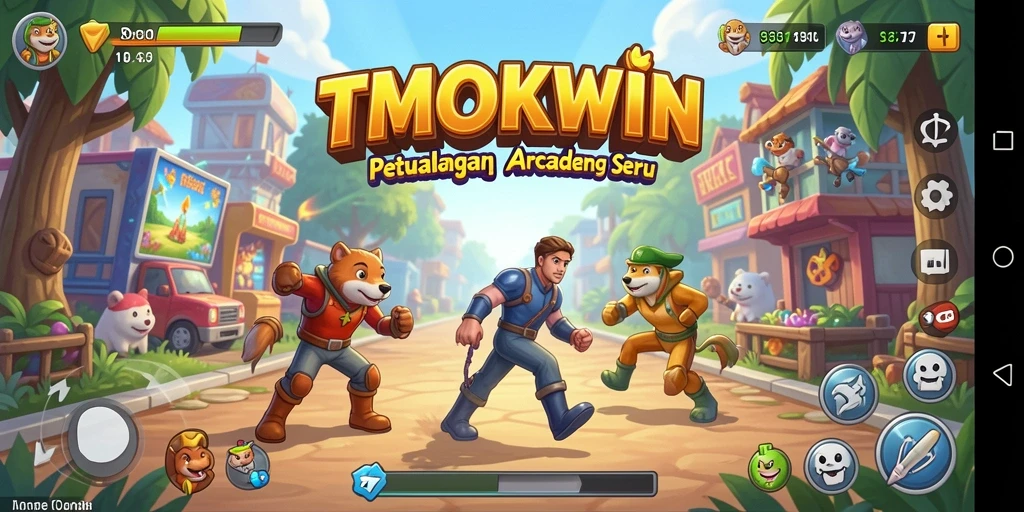 Gameplay seru dan penuh warna dalam TMOKWIN.