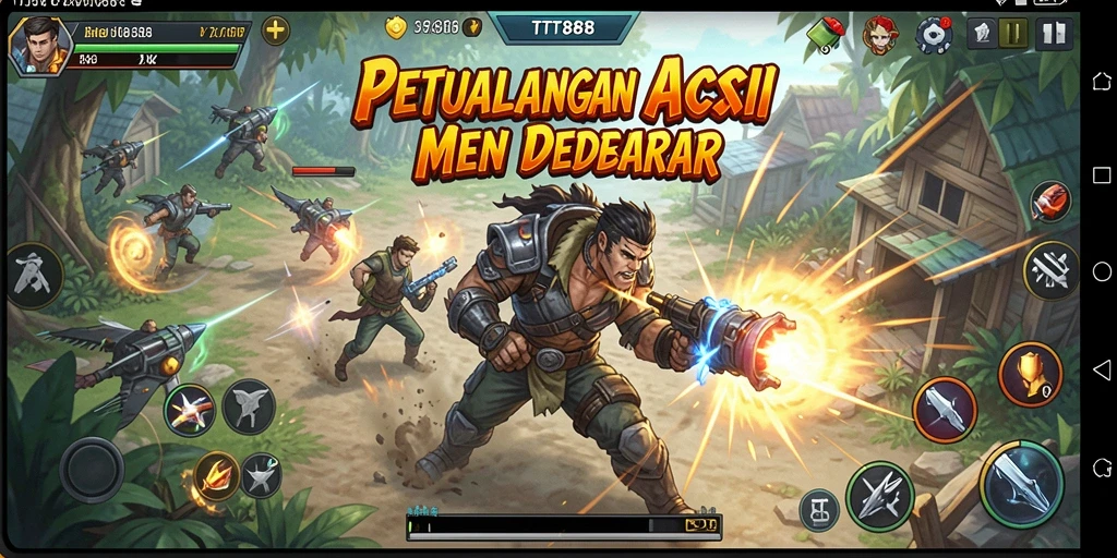 Screenshot gameplay TTT888 dengan aksi menegangkan yang seru.